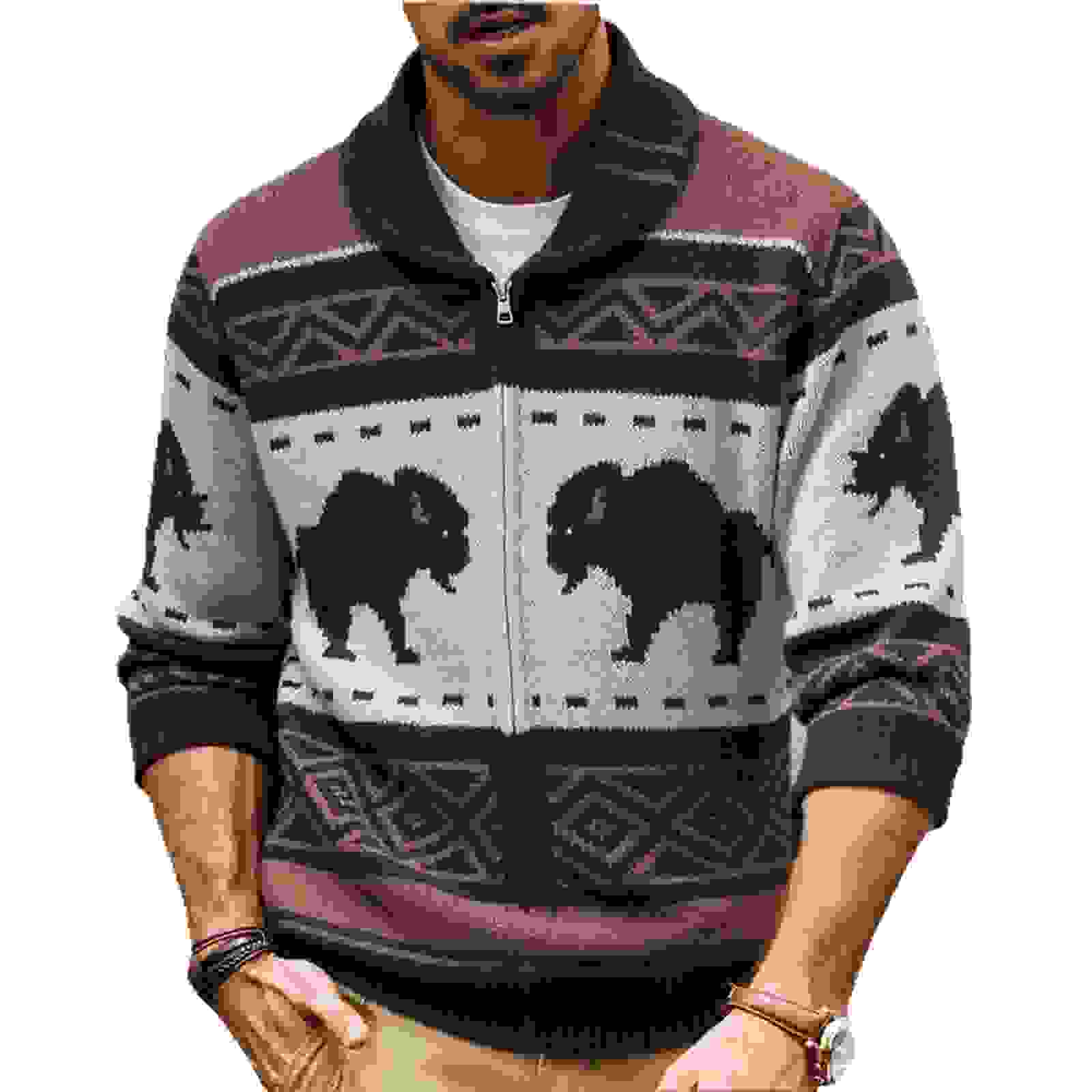 eavy knit cardigan