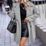 Fashion Button Pocket Long Sleeve Plush Women's Coat – Buy Yours Now