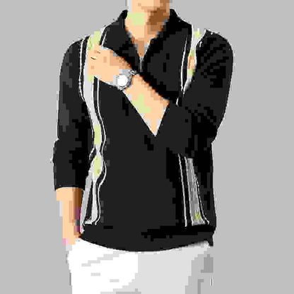 Stripe color block sweater