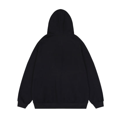 Unisex Hooded Printed Cardigan Hoodie