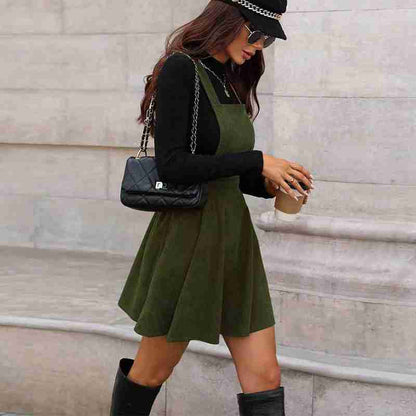 Fashion Commuter Corduroy Overall Dress Women