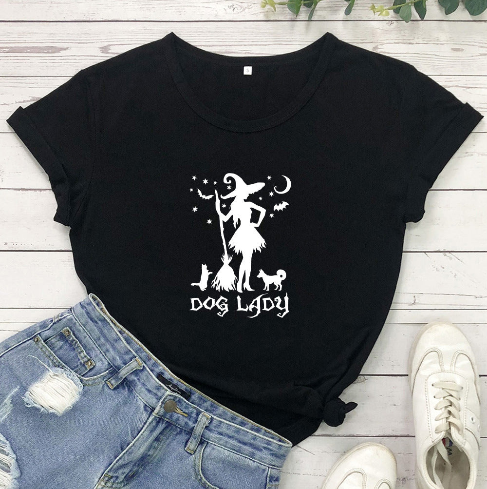 Printed Letters Unisex Top Short Sleeve