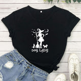 Printed Letters Unisex Top Short Sleeve