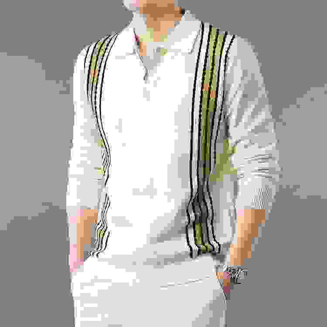 Casual long sleeve polo