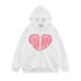 Men's Unisex Love Foam Print Hoodie