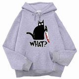 Killer Black Cat Surprised Hoodies Male – Grab Yours Today